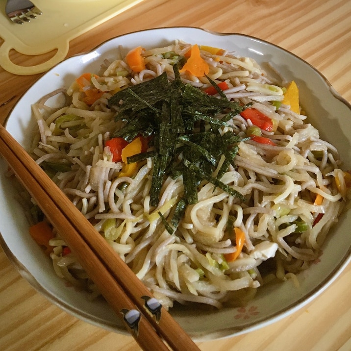 ダイエットに!大盛り!かさ増し炒め蕎麦